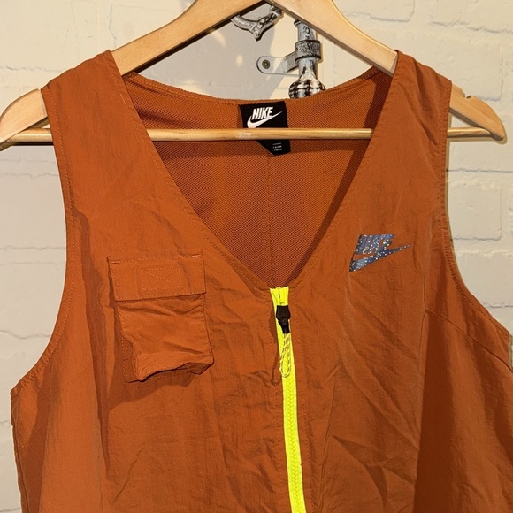 Nike romper Sportswear Icon Clash large rustic orange Zip Up Lightweight mesh - Picture 4 of 6